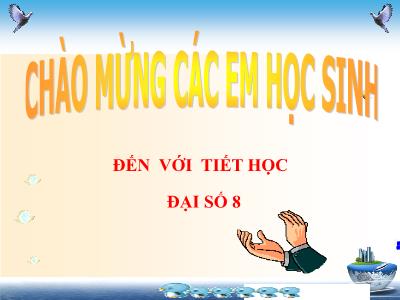 Bài giảng Toán Lớp 8 - Tiết 26, Bài 5: Phương trình chứa ẩn ở mẫu