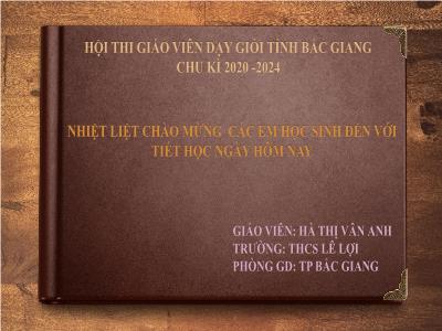 Giải pháp Những kinh nghiệm tạo hứng thú học môn GDCD cho học sinh trường THCS Lê Lợi