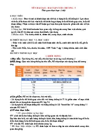 Giáo án Toán 7 - Tiết: Bài tập cuối chương 5