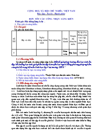 Một số giải pháp hướng dẫn học sinh ôn tập, bồi dưỡng học sinh giỏi phần bài tập di truyền học người bằng phương pháp nghiên cứu phả hệ trong bộ môn Sinh học lớp 9 tại trường THCS